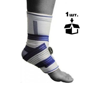 Спортивний бандаж на гомілковостоп Power System Ankle Support Pro PS-6009 Blue/White S/M