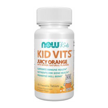 Вітаміни Для Дітей Now Foods Kid Vits Chewable 60 жув. таблеток Juicy Orange