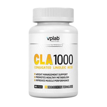 Кон'югована лінолева кислота VP Lab CLA 1000 90 softgels вп лайба цла