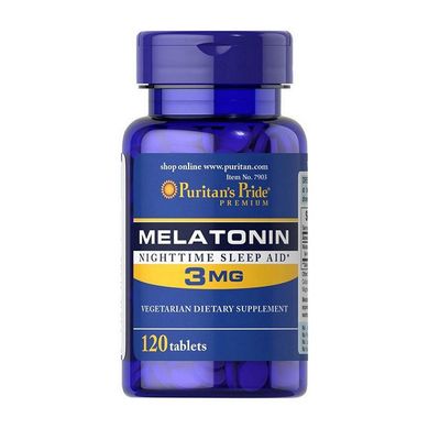Мелатонін Puritan's Pride Melatonin 3 mg 120 табс