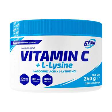 Витамин C 6Pak Vitamin C + L-Lysine 240 грамм