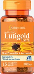 Комплекс для очей Puritan's Pride Lutigold & Extra with Zeaxanthin 15 капсул