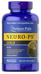 Фосфатидилсерин Puritan's Pride Neuro PS Gold 90 капсул