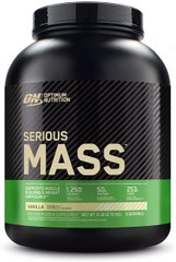Гейнер для набору маси Optimum Nutrition Serious Mass 2,72 кг сириус мас vanilla