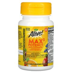 Мультивитамины с железом, Alive! Max3 Daily, Nature's Way, 30 таблеток
