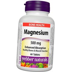 Магній Webber Naturals Magnesium 500 mg 60 таблеток