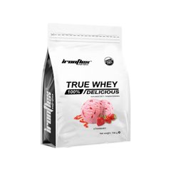 Сироватковий протеїн концентрат IronFlex True Whey Delicious 700 грам Полуниця