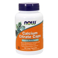 Кальций цитрат Now Foods Calcium Citrate Caps (120 капс) нау фудс