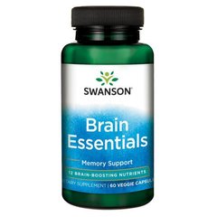 Вітаміни для мозку Swanson Brain Essentials 60 капсул