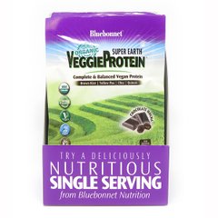 Органічний рослинний Протеїн, Смак Моккачіно, Super Earth, Bluebonnet Nutrition, 8 пакетиків