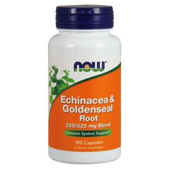 Ехінацея і Золотий корінь Now Foods Echinacea & Goldenseal Root 100 капсул