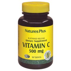 Вітамін С 500мг, Natures Plus, 90 таблеток