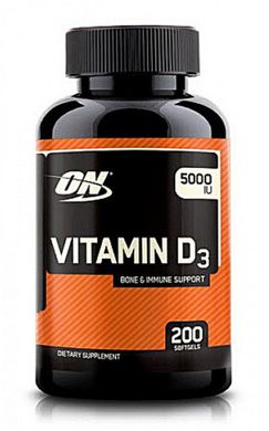 Витамин д3 Optimum Nutrition Vitamin D 5000 IU 200 капсул