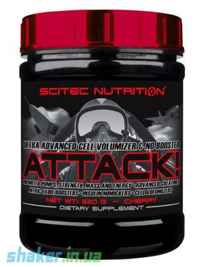 Предтренировочный комплекс Scitec Nutrition Attack 2.0 (320 г) аттак cherry