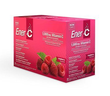 Витаминный Напиток для Повышения Иммунитета, Вкус Малины, Vitamin C, Ener-C, 30 пакетиков