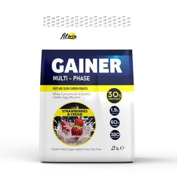 Гейнер для набора массы FitWin Gainer 1500 г Strawberry and Cream
