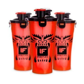 Шейкер IronFlex Shaker Hydra Cup Drakon 828 мл Червоний