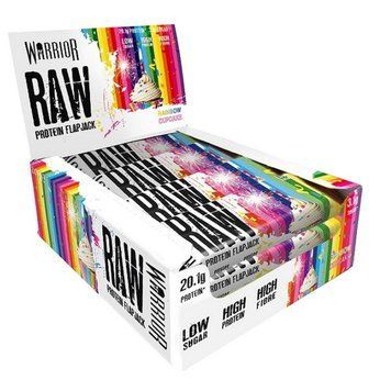 протеїнові батончики Warrior Raw Protein Flapjack Bar 12x75 г Rainbow Cupcake
