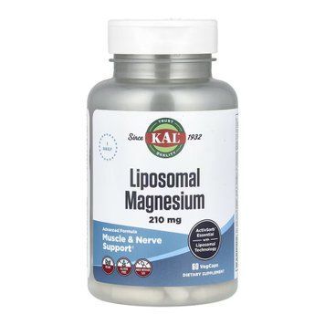 Магний липосомальный KAL Liposomal Magnesium 210 mg 60 вег. капсул