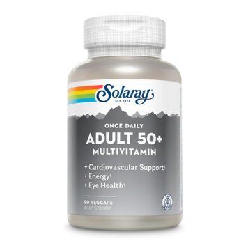 Комплекс вітамінів 50+ Solaray Once Daily Adult 50+ Multi 90 вег. капсул