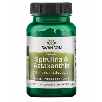 Спіруліна Swanson Spirulina Astaxanthin 120 капсул