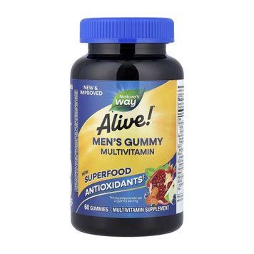 Вітаміни для чоловіків Nature&rsquo;s Way Alive!&reg; Men's Gummy Multivitamin 60 жув. цукерок