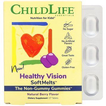 Комплекс для зору ChildLife Healthy Vision 27 таблеток natural berry