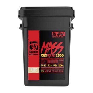 Гейнер для набору маси Mutant Mass Xtreme 2500 10000 грам Ванильно морозиво