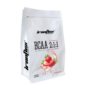 БЦАА IronFlex BCAA 2:1:1 1000 грамм Клубника