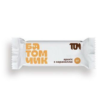 Протеиновый батончик Tom Tom Protein Peanut Butter Bar 45 г Карамель