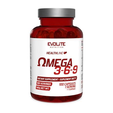 Омега 3 6 9 Evolite Nutrition Omega 3-6-9 100 капсул