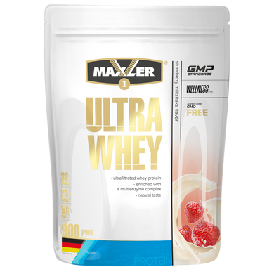 Комплексный протеїн Maxler Ultra Whey (900 г) пакет strawberry milkshake