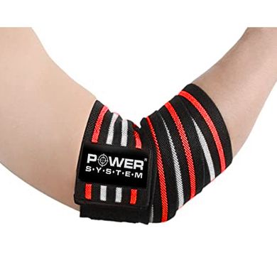 Ліктьові бинти Power System Elbow Wraps PS-3600 Red/Black
