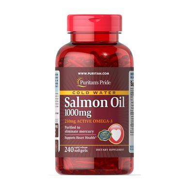 Рыбий жир лосося Puritan's Pride Salmon Oil 1000 mg 240 капсул