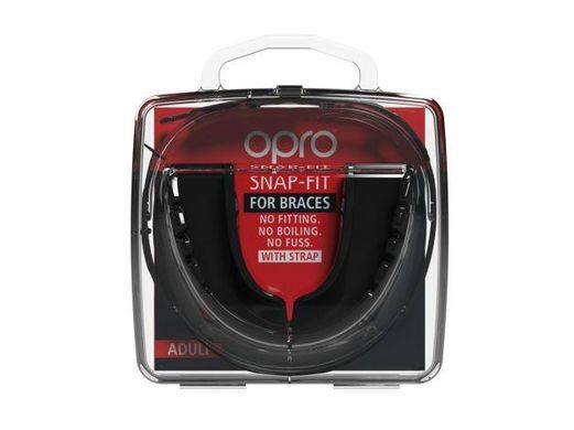 Капа OPRO Snap-Fit FOR BRACES Black (art.002318001)