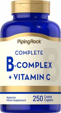 Комплекс витамина B Piping Rock B-Complex plus Vitamin C 100 каплет