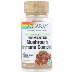 Гриби майтаке Solaray Fermented Mushroom Immune Complex 100 капсул