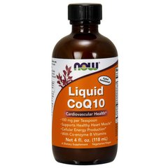 Рідкий Коензим Q10 Now Foods Liquid CoQ10 118 мл orange