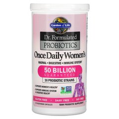 Пробиотики Для Женщин, Once Daily, Dr. Formulated Probiotics, Garden of Life, 30 вегетарианских капсул