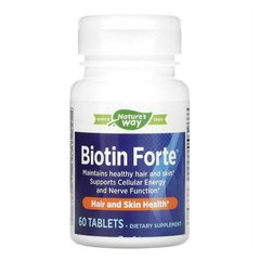 Біотин Nature’s Way Biotin Forte 5 mg 60 таблеток