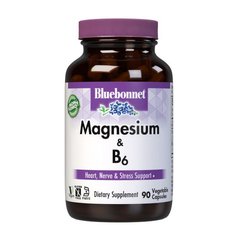 Магний Б6 Bluebonnet Nutrition Magnesium & B6 90 капсул