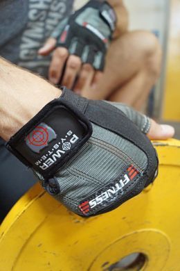 Рукавички для фітнесу і важкої атлетики Power System Fitness PS-2300 Grey/Black S