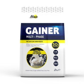 Гейнер для набора массы FitWin Gainer 1500 г Vanilla Ice Cream