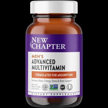 Щоденні вітаміни для чоловіків, Men's Advanced Multivitamin, New Chapter, 48 вегетаріанських таблеток