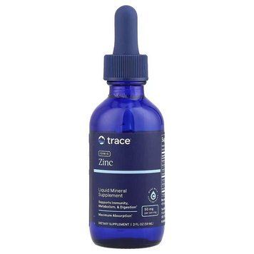 Ионный цинк, Ionic Zinc, Trace Minerals Research, 50 мг, 59 мл