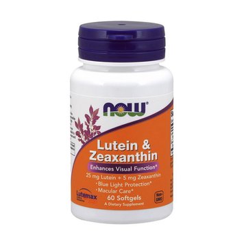 Лютеїн Now Foods Lutein & Zeaxanthin 60 капс