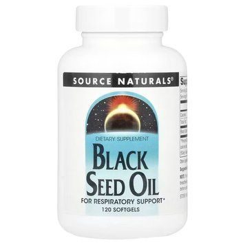 Олія чорного кмину, Black Seed Oil, Source Naturals, 120 гелевих капсул