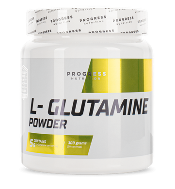 Глютамін Progress Nutrition L-Glutamine powder 300 грам