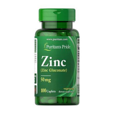 Цинк Puritan's Pride Zinc Gluconate 50 mg 100 капсул