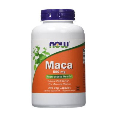 Мака экстракт корня Now Foods Maca 500 mg 250 капс